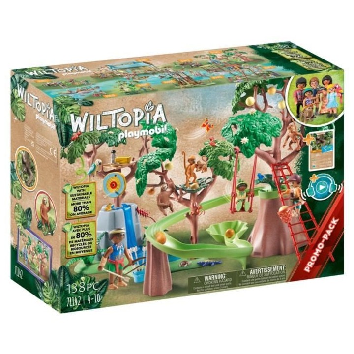 PLAYMOBIL - 71142 - Wiltopia - Aire de jeu tropicale de la jungle