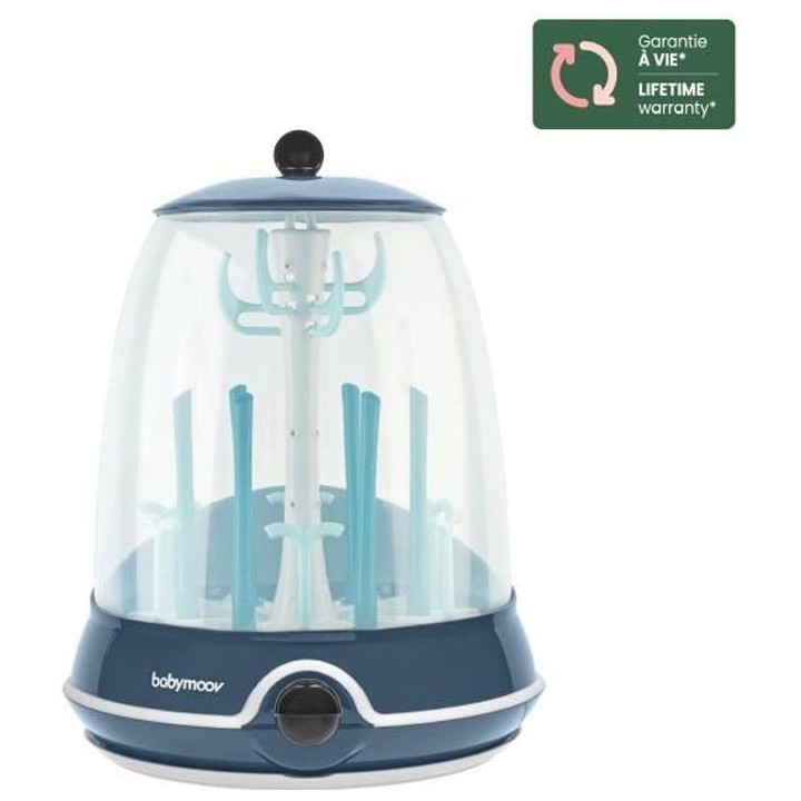 BABYMOOV Turbo Steam(+) - 2 en 1, Stérilisateur biberons vapeur et Eg