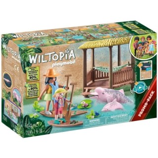PLAYMOBIL - 71143 - Wiltopia - Paddles et dauphins roses