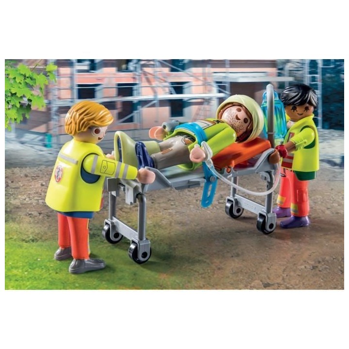 PLAYMOBIL - 71202 - City Action Les Secouristes - Ambulance avec effet