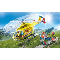 PLAYMOBIL - 71203 - City Action Les Secouristes - Hélicoptere de secours