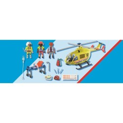 PLAYMOBIL - 71203 - City Action Les Secouristes - Hélicoptere de secours