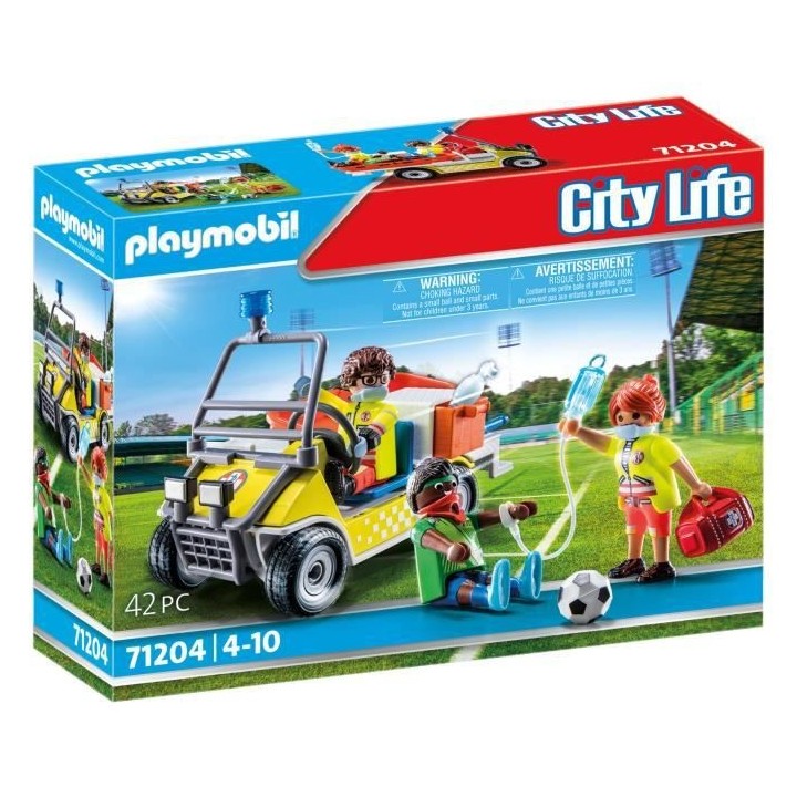 PLAYMOBIL - 71204 - City Action Les Secouristes - Véhicule de secours