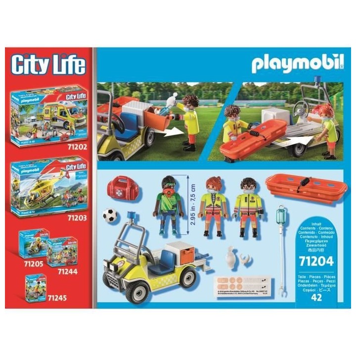 PLAYMOBIL - 71204 - City Action Les Secouristes - Véhicule de secours