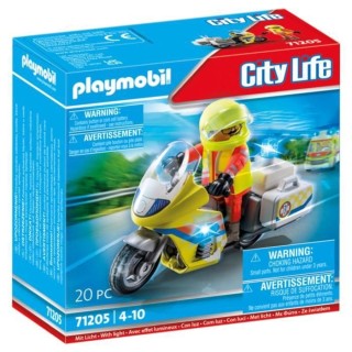 PLAYMOBIL - 71205 - City Action Les Secouristes - Urgentiste avec moto
