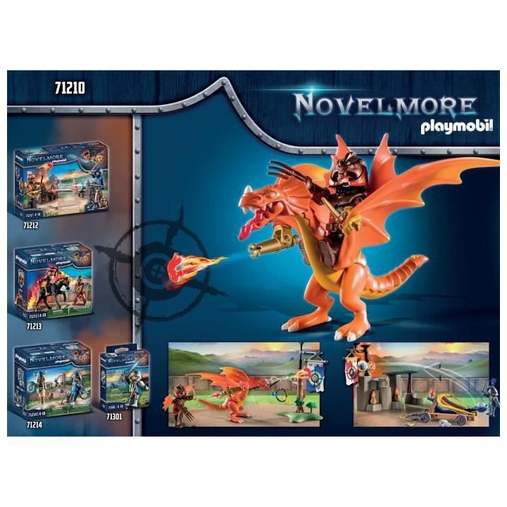 PLAYMOBIL - 71210 - Novelmore - Chevalier Novelmore Combattant Burnham