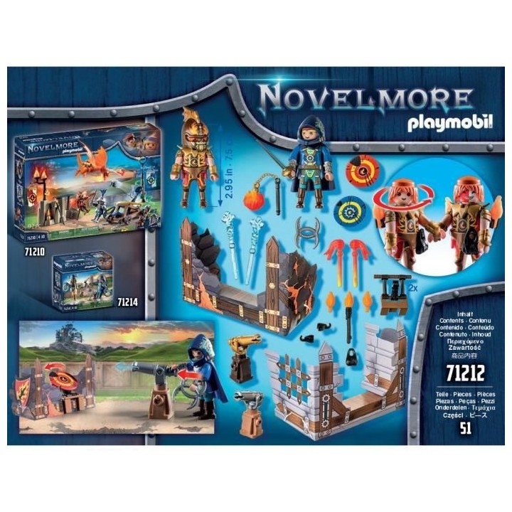 PLAYMOBIL - 71212 - Novelmore - Duel Chevalier Novelmore et Burnham Ra