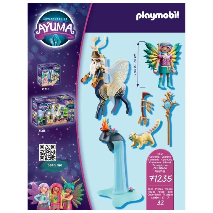 PLAYMOBIL - 71235 - AYUMA - Centaure avec Knight Fairy Hildi