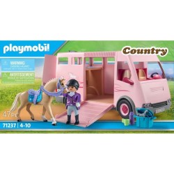 PLAYMOBIL - 71237 - Country - Van avec cheval