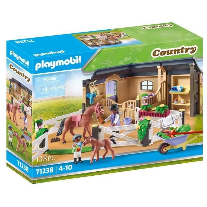 PLAYMOBIL - 71238 - Country - Etable et carriere pour chevaux