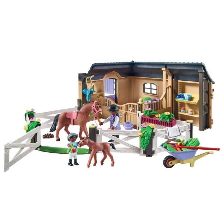 PLAYMOBIL - 71238 - Country - Etable et carriere pour chevaux