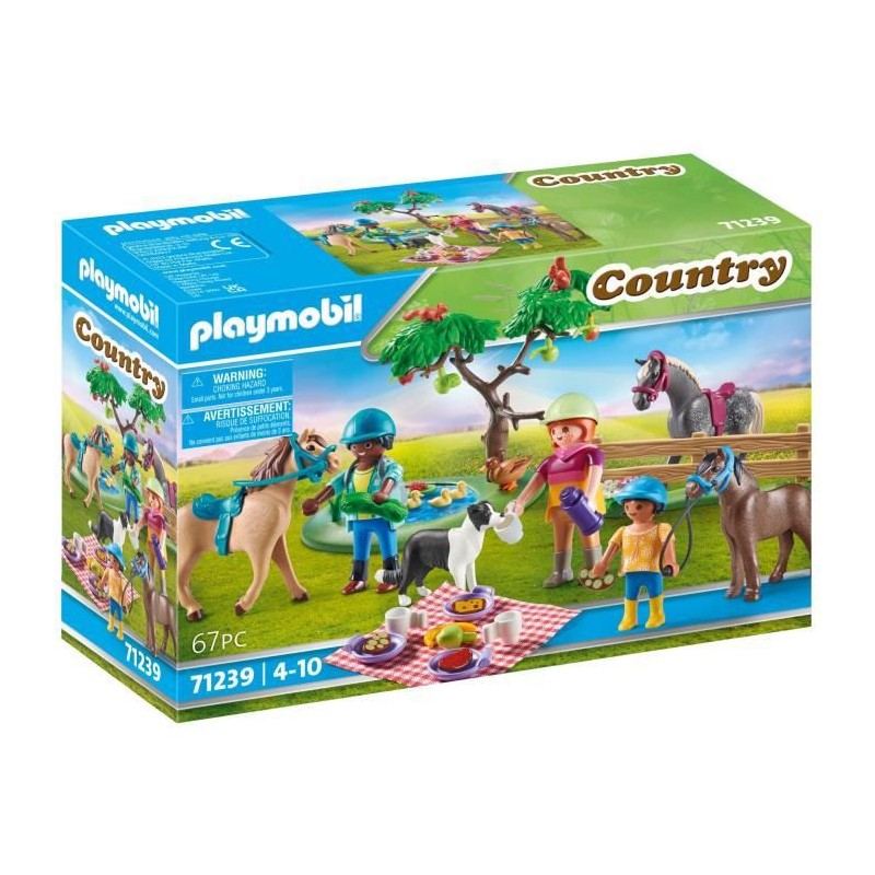 PLAYMOBIL - 71239 - Country - Cavaliers, chevaux et pique-nique