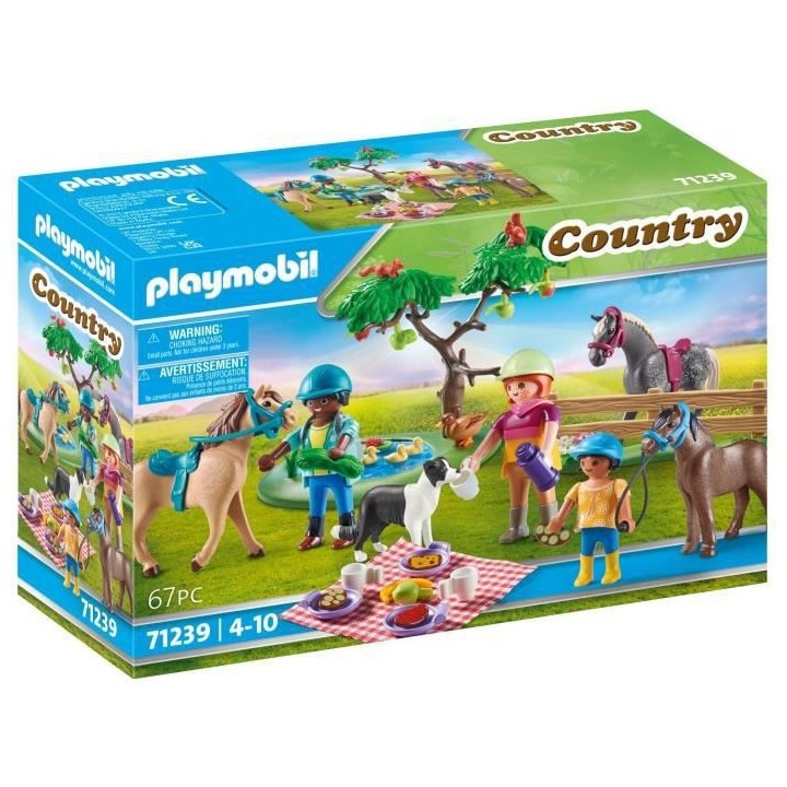 PLAYMOBIL - 71239 - Country - Cavaliers, chevaux et pique-nique