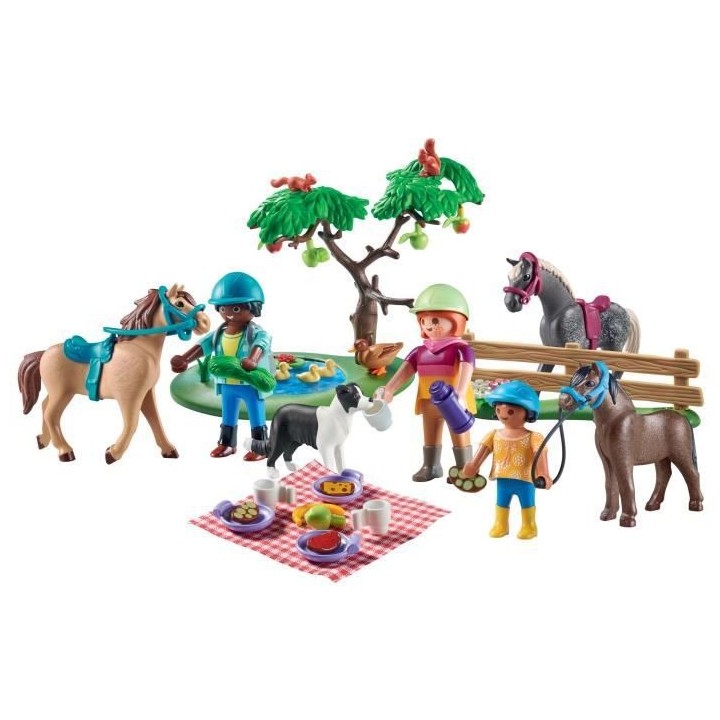 PLAYMOBIL - 71239 - Country - Cavaliers, chevaux et pique-nique
