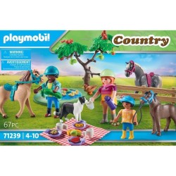 PLAYMOBIL - 71239 - Country - Cavaliers, chevaux et pique-nique