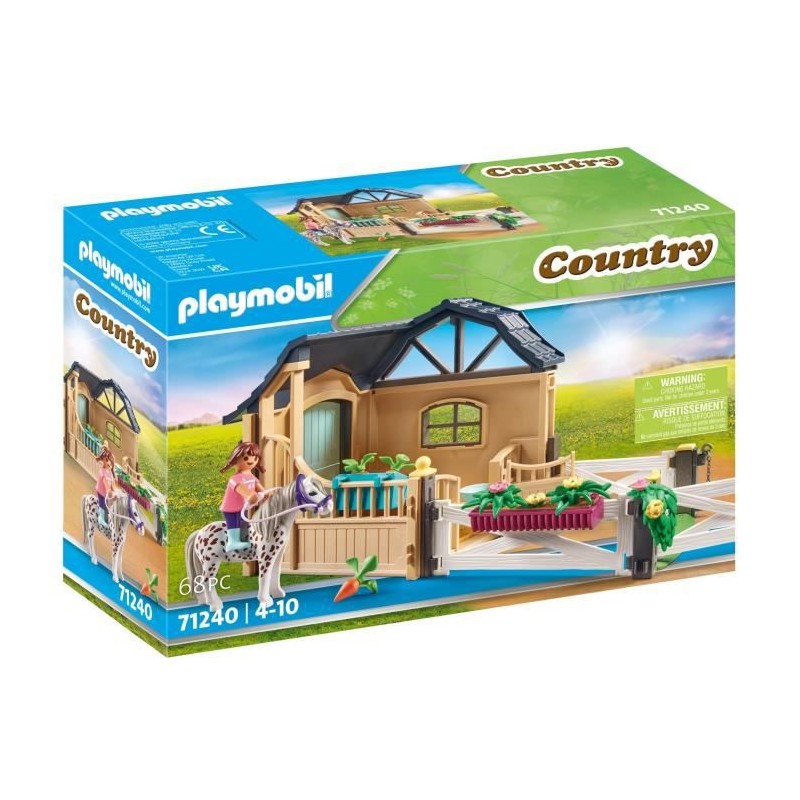 PLAYMOBIL - 71240 - Country - Extension Box avec cheval