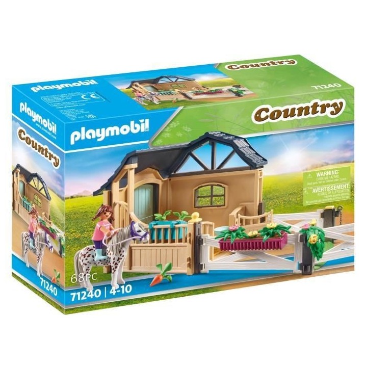 PLAYMOBIL - 71240 - Country - Extension Box avec cheval