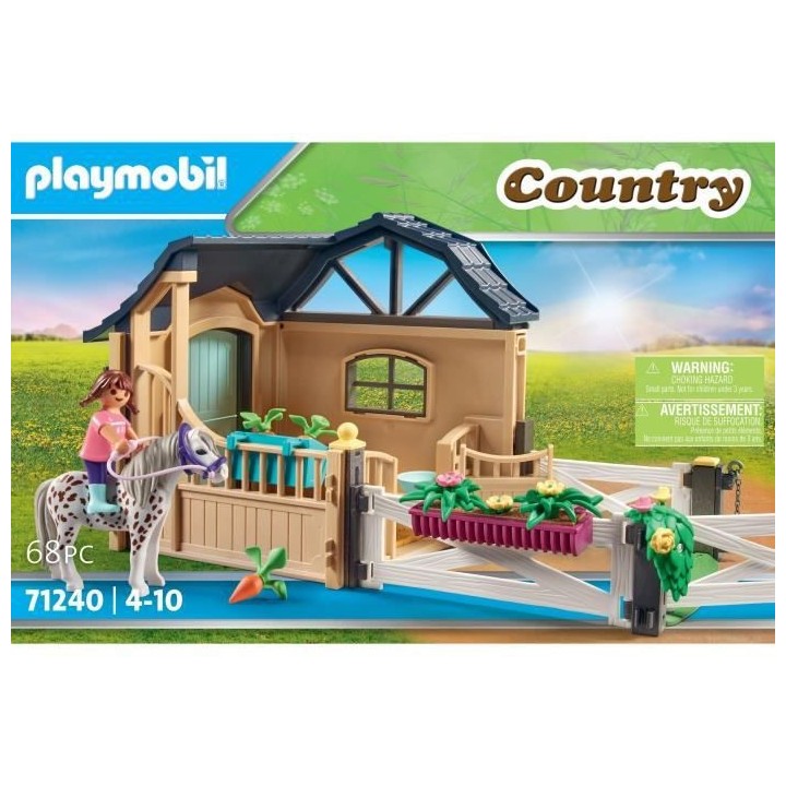 PLAYMOBIL - 71240 - Country - Extension Box avec cheval