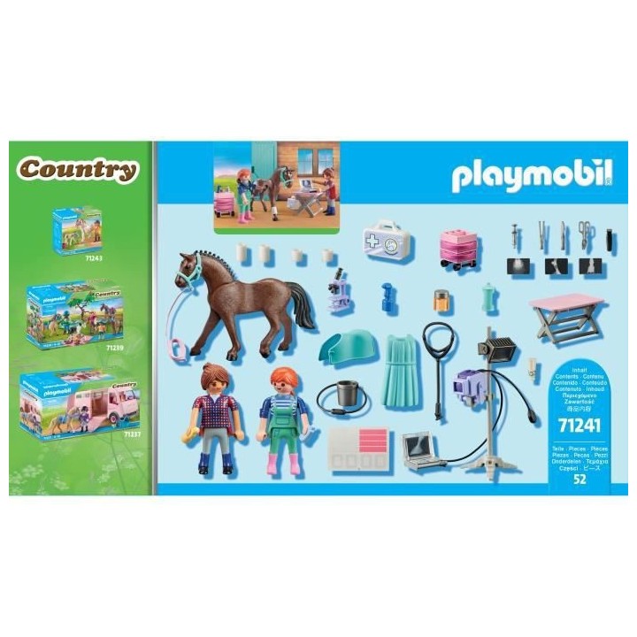 PLAYMOBIL - 71241 - Country - Vétérinaire équin