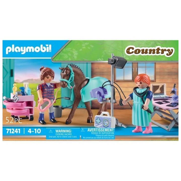 PLAYMOBIL - 71241 - Country - Vétérinaire équin