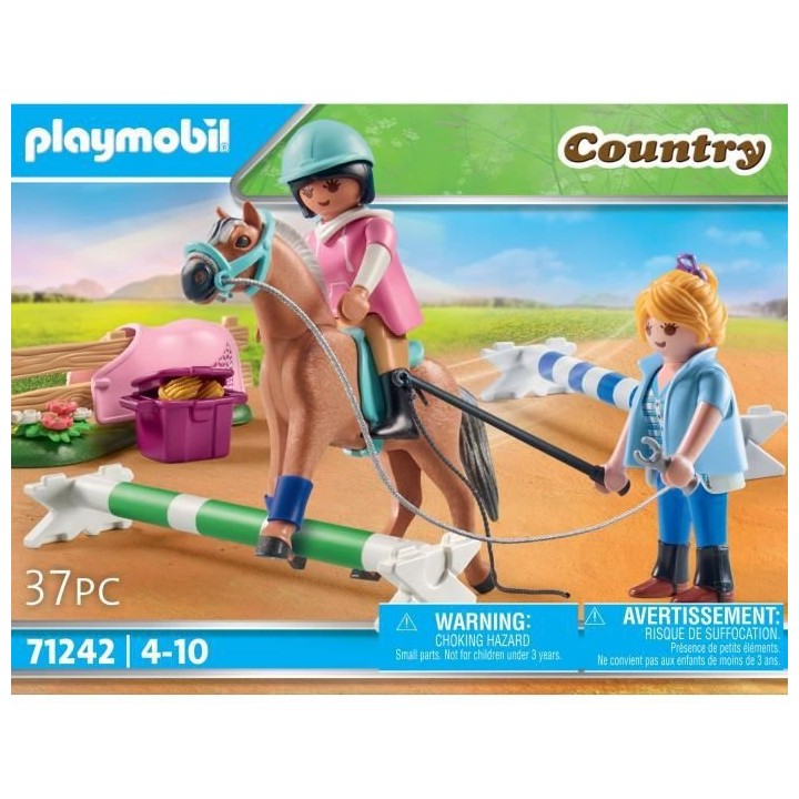 PLAYMOBIL - 71242 - Country - Cavaliere et cheval avec monitrice