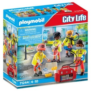 PLAYMOBIL - 71244 - City Action Les Secouristes - Equipe de secouriste