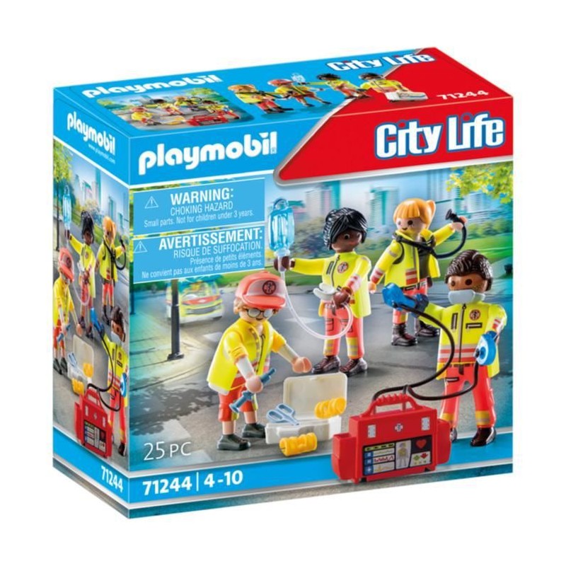 PLAYMOBIL - 71244 - City Action Les Secouristes - Equipe de secouristes