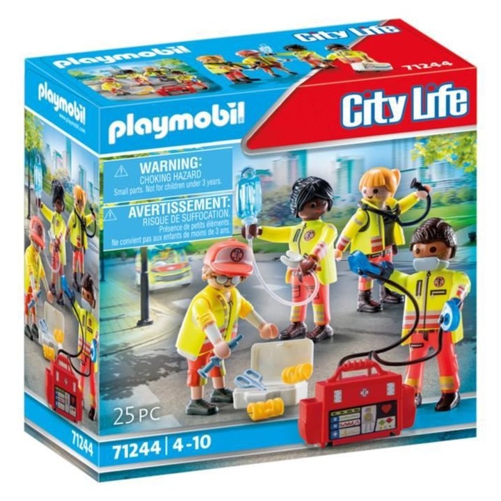 PLAYMOBIL - 71244 - City Action Les Secouristes - Equipe de secouriste