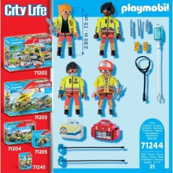 PLAYMOBIL - 71244 - City Action Les Secouristes - Equipe de secouristes