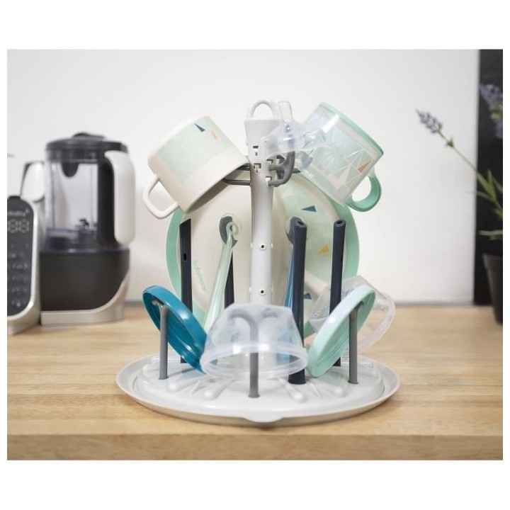 Babymoov Seche-biberons - Jusqu'a 6 biberons et accessoires - Compact