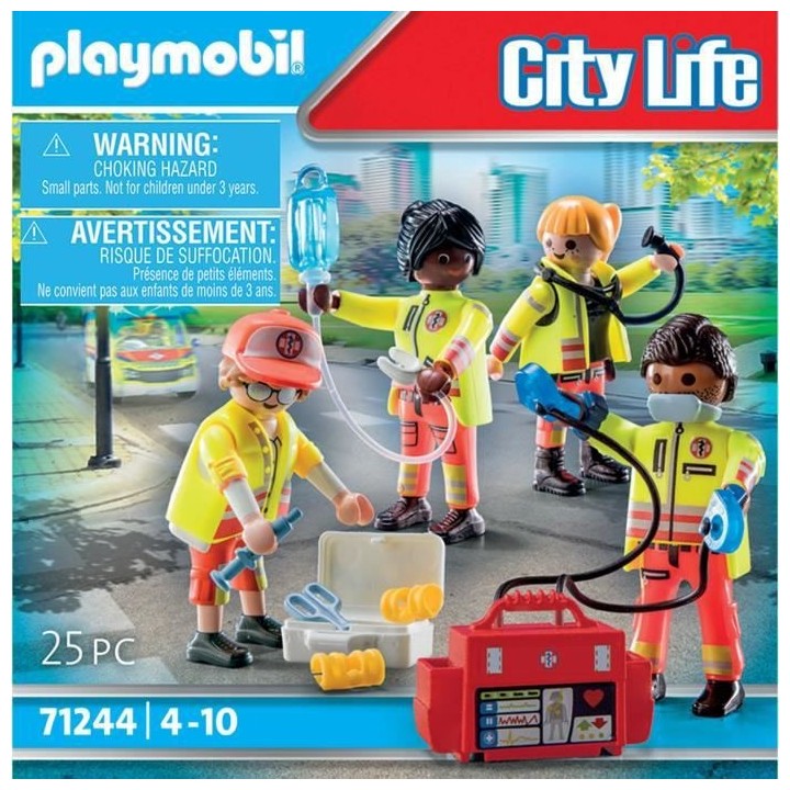 PLAYMOBIL - 71244 - City Action Les Secouristes - Equipe de secouriste