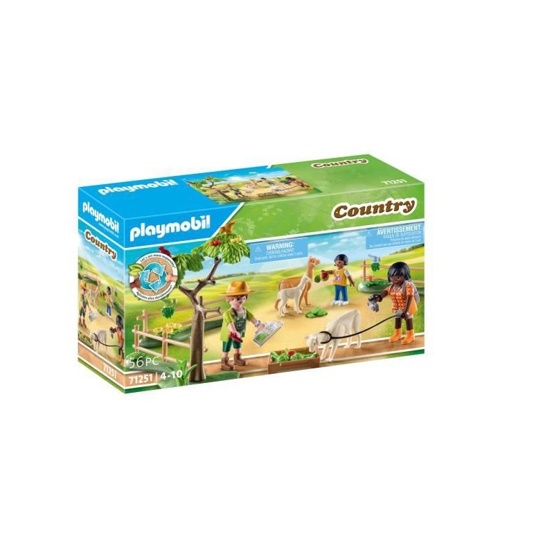 PLAYMOBIL - 71251 - Country La Ferme - Randonneurs et alpagas