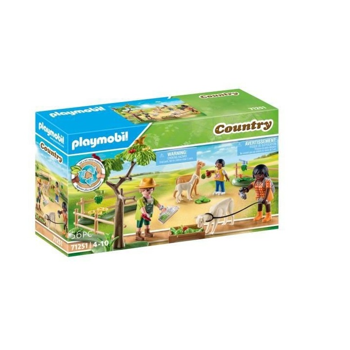 PLAYMOBIL - 71251 - Country La Ferme - Randonneurs et alpagas