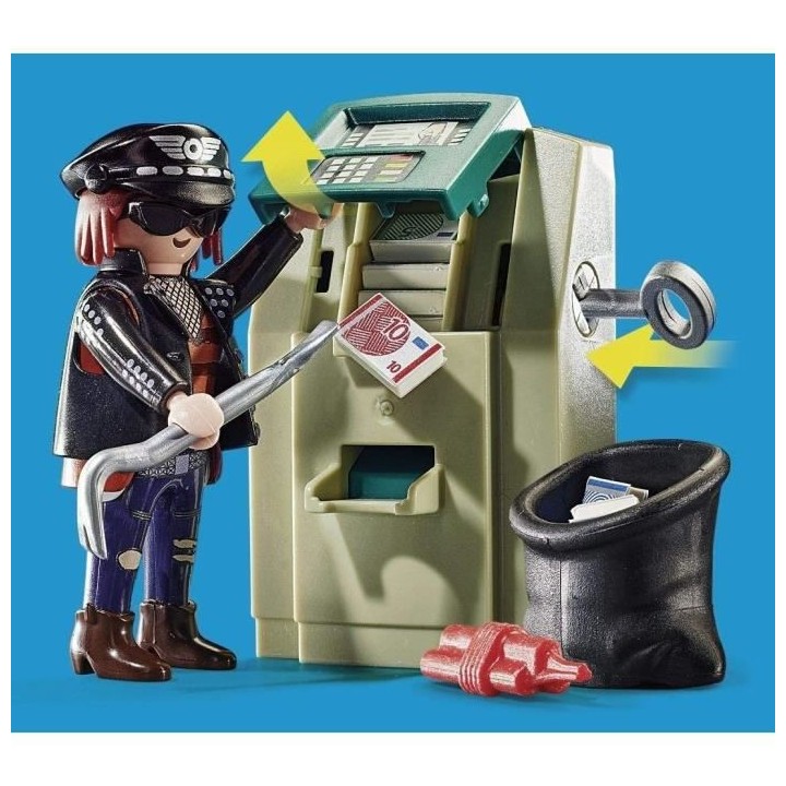 PLAYMOBIL - 70572 - City Action - Policier avec moto et voleur