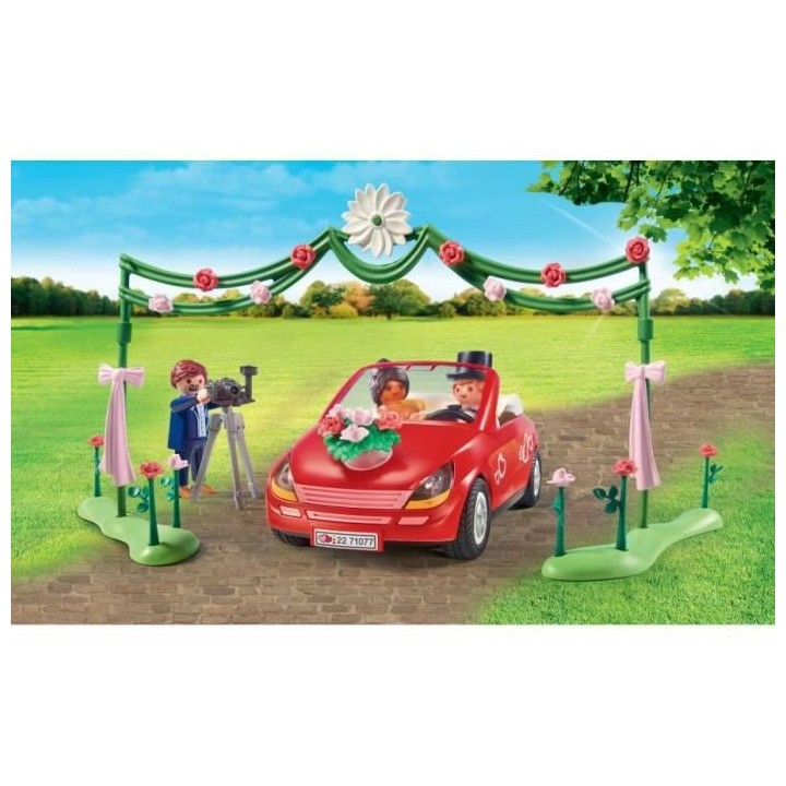 PLAYMOBIL - 71077 - City Life - Couple de mariés avec photographe et
