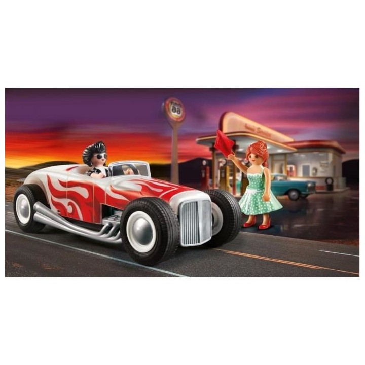 PLAYMOBIL - 71078 - City Life - Voiture vintage avec couple - Classic
