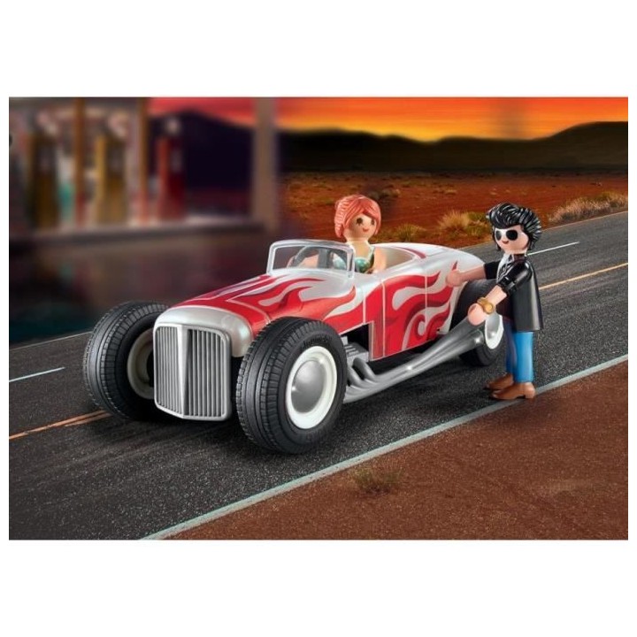 PLAYMOBIL - 71078 - City Life - Voiture vintage avec couple - Classic
