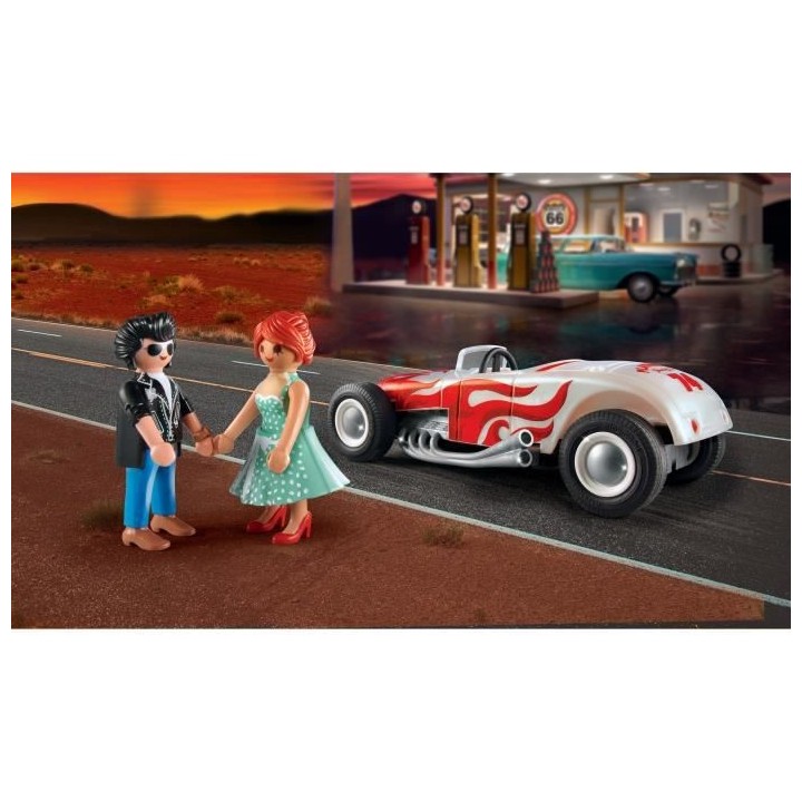 PLAYMOBIL - 71078 - City Life - Voiture vintage avec couple - Classic