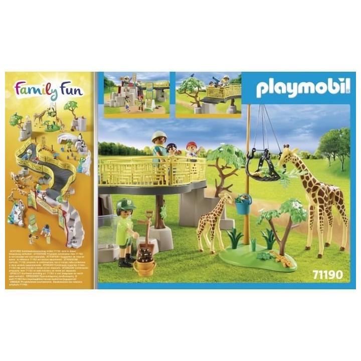 PLAYMOBIL - 71190 - Country Le parc animalier - Ménagerie - Animaux s