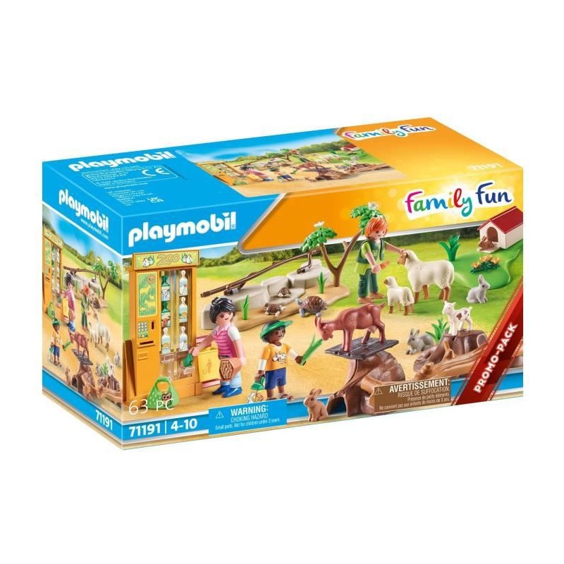 PLAYMOBIL - 71191 - Country Le parc animalier - Ferme pédagogique - Animaux domestiques