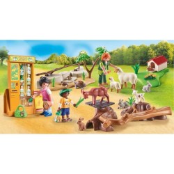 PLAYMOBIL - 71191 - Country Le parc animalier - Ferme pédagogique - Animaux domestiques