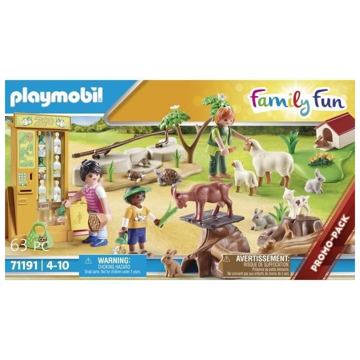 PLAYMOBIL - 71191 - Country Le parc animalier - Ferme pédagogique - A