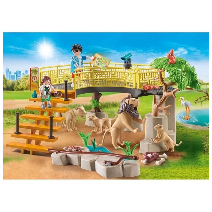 PLAYMOBIL - 71192 - Country Le parc animalier - Espace des lions
