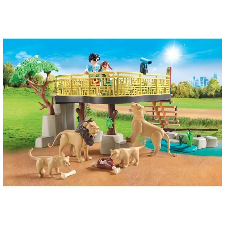 PLAYMOBIL - 71192 - Country Le parc animalier - Espace des lions