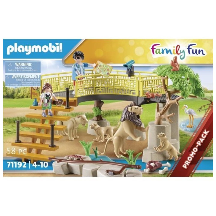 PLAYMOBIL - 71192 - Country Le parc animalier - Espace des lions