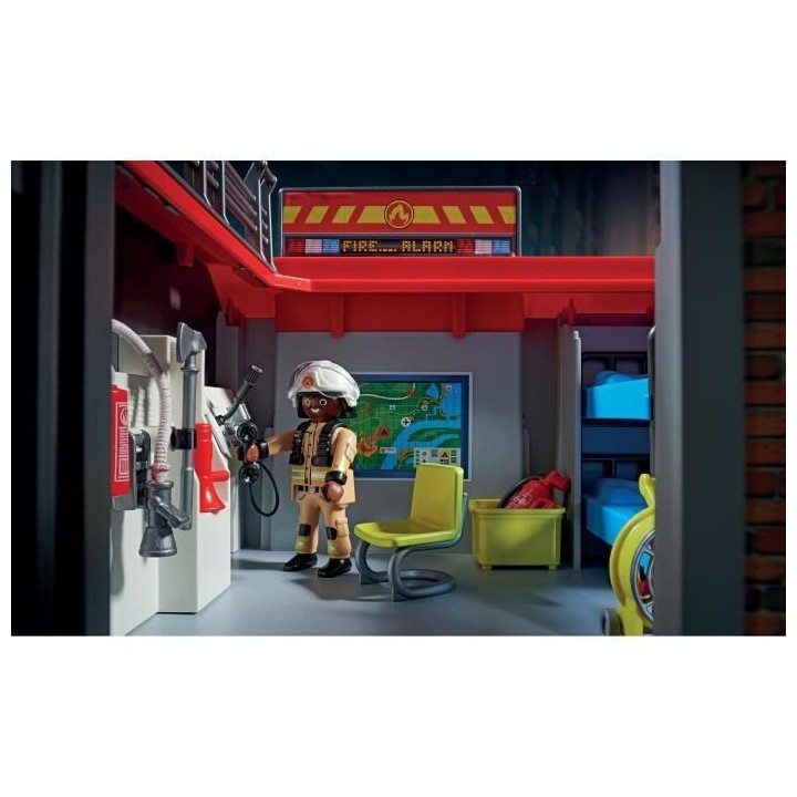 PLAYMOBIL - 71193 - City Action - Caserne de pompiers transportable