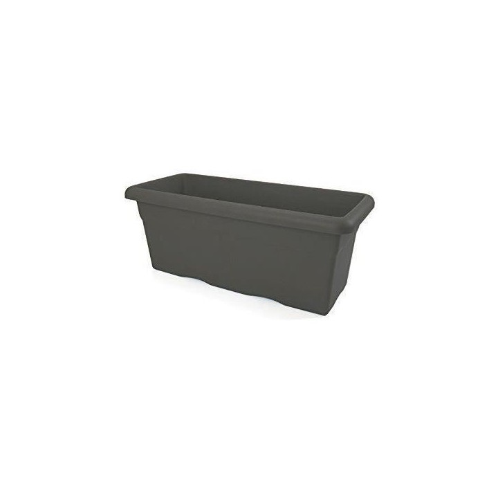 PLASTIKEN Jardiniere rectangulaire - 100 X 44 cm - Anthracite