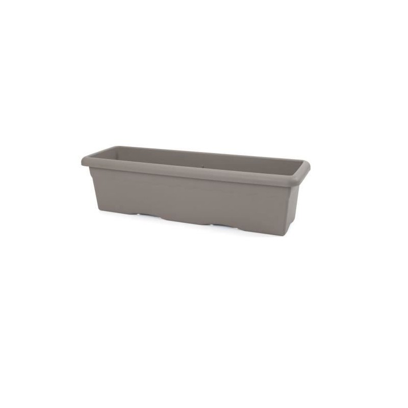 PLASTIKEN Jardiniere rectangulaire - 60 X 33 cm - Taupe