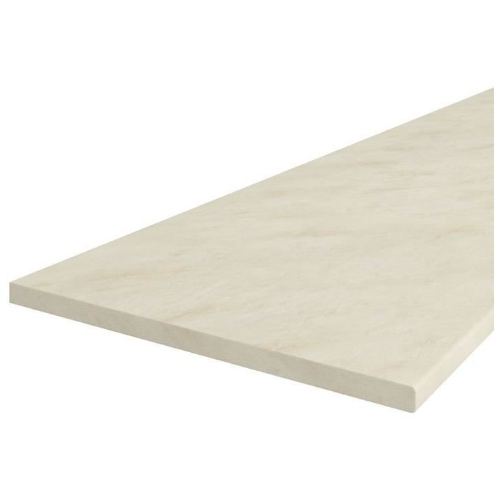 CHAMONIX Plan de travail Stratifié - L 180 cm - Ep 28 mm - Beige mat