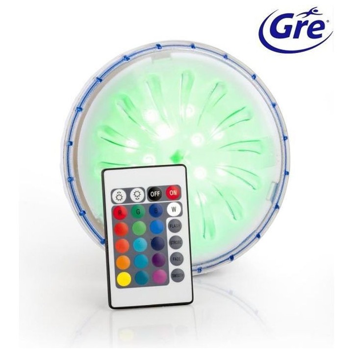 GRE - Projecteur - LED Couleur - pour piscines hors-sol paroi en acier